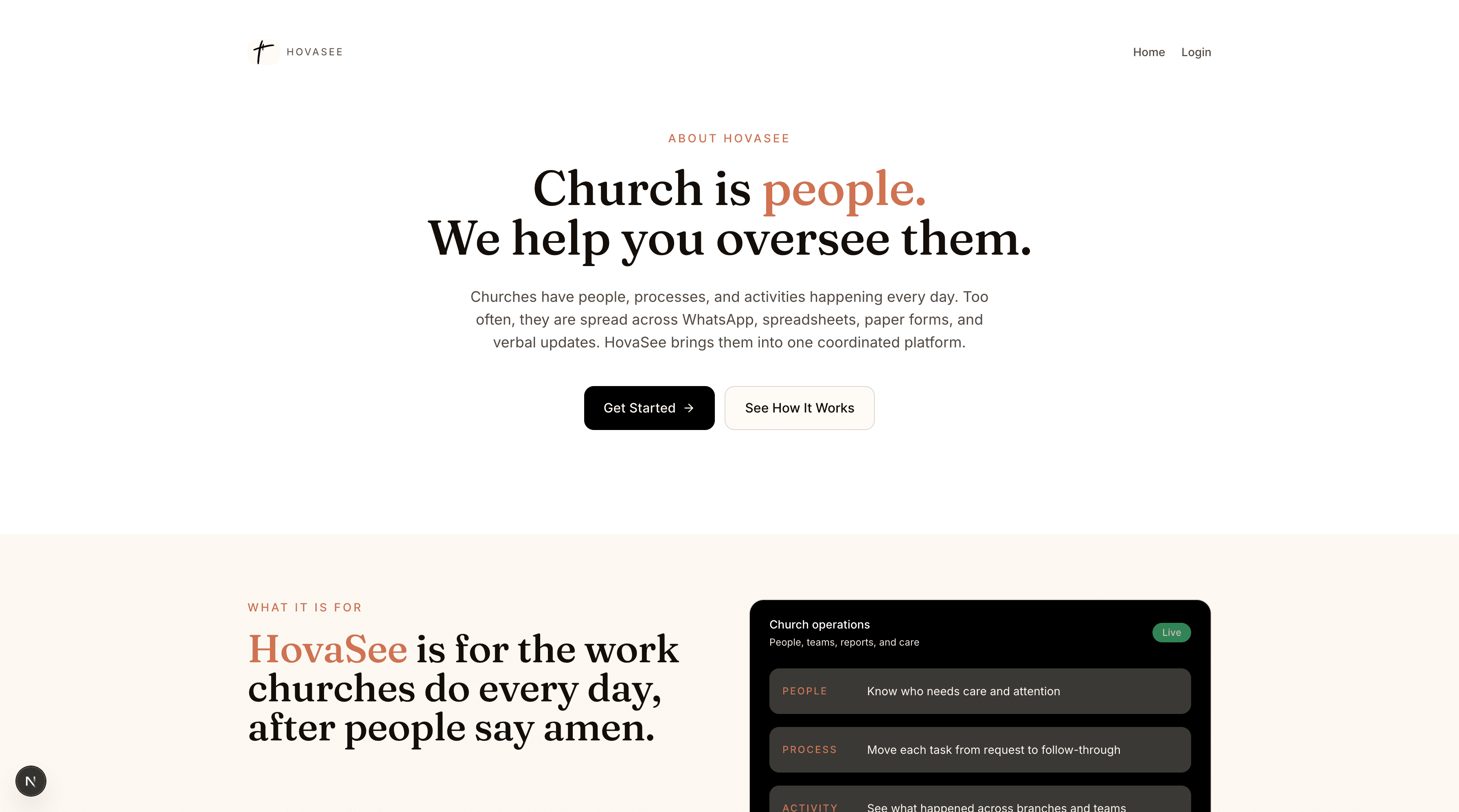 HovaSee - Church Management and Operations