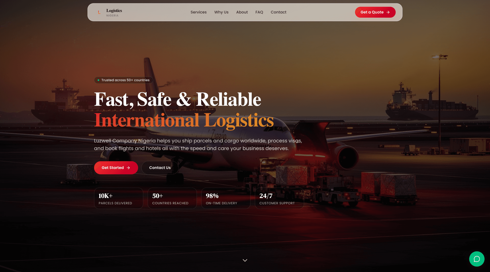 Logistics Business Website