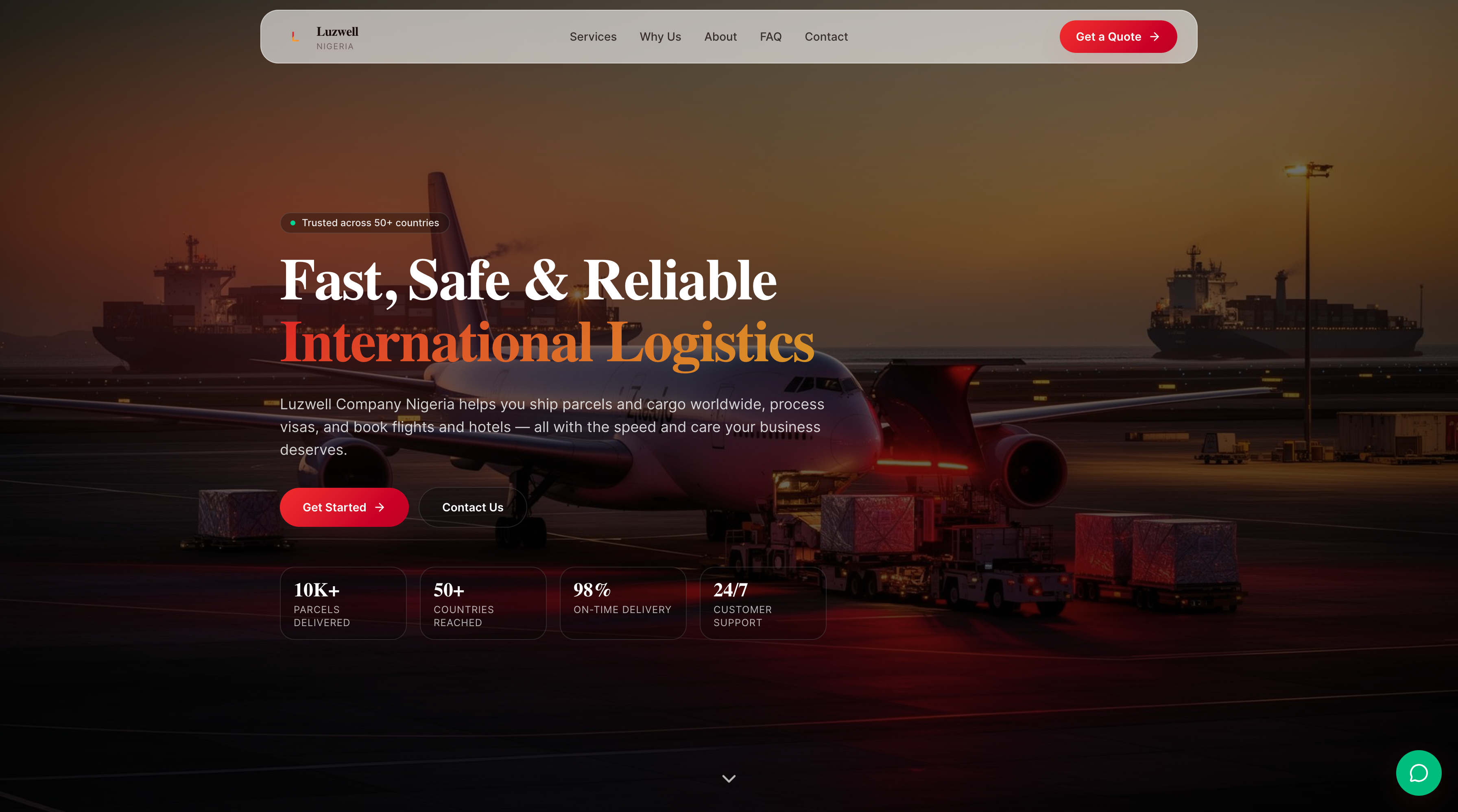 Logistics Business Website
